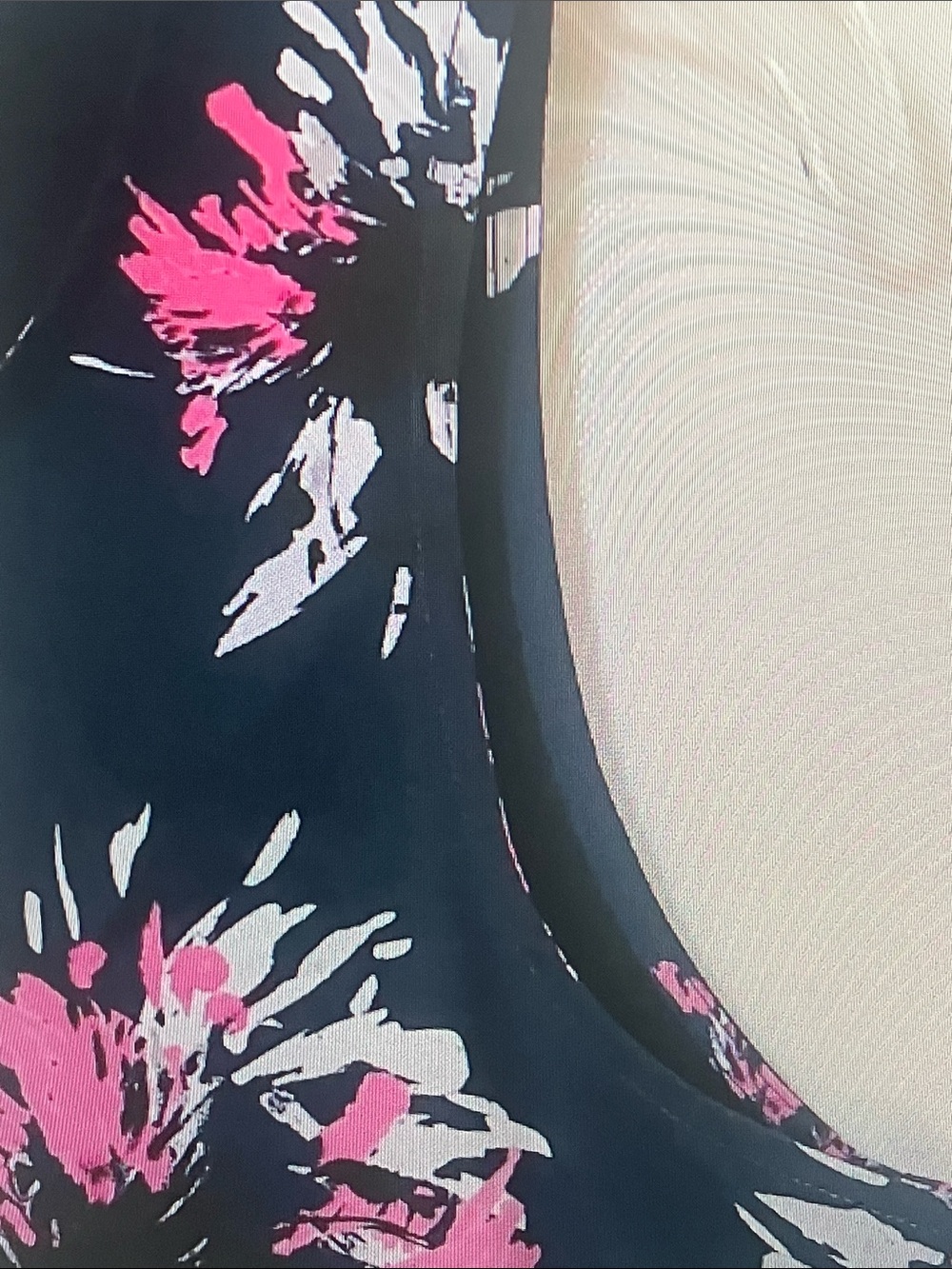Banana Republic Navy Floral Tank with Pink & Mint Accents - Picture 3 of 5